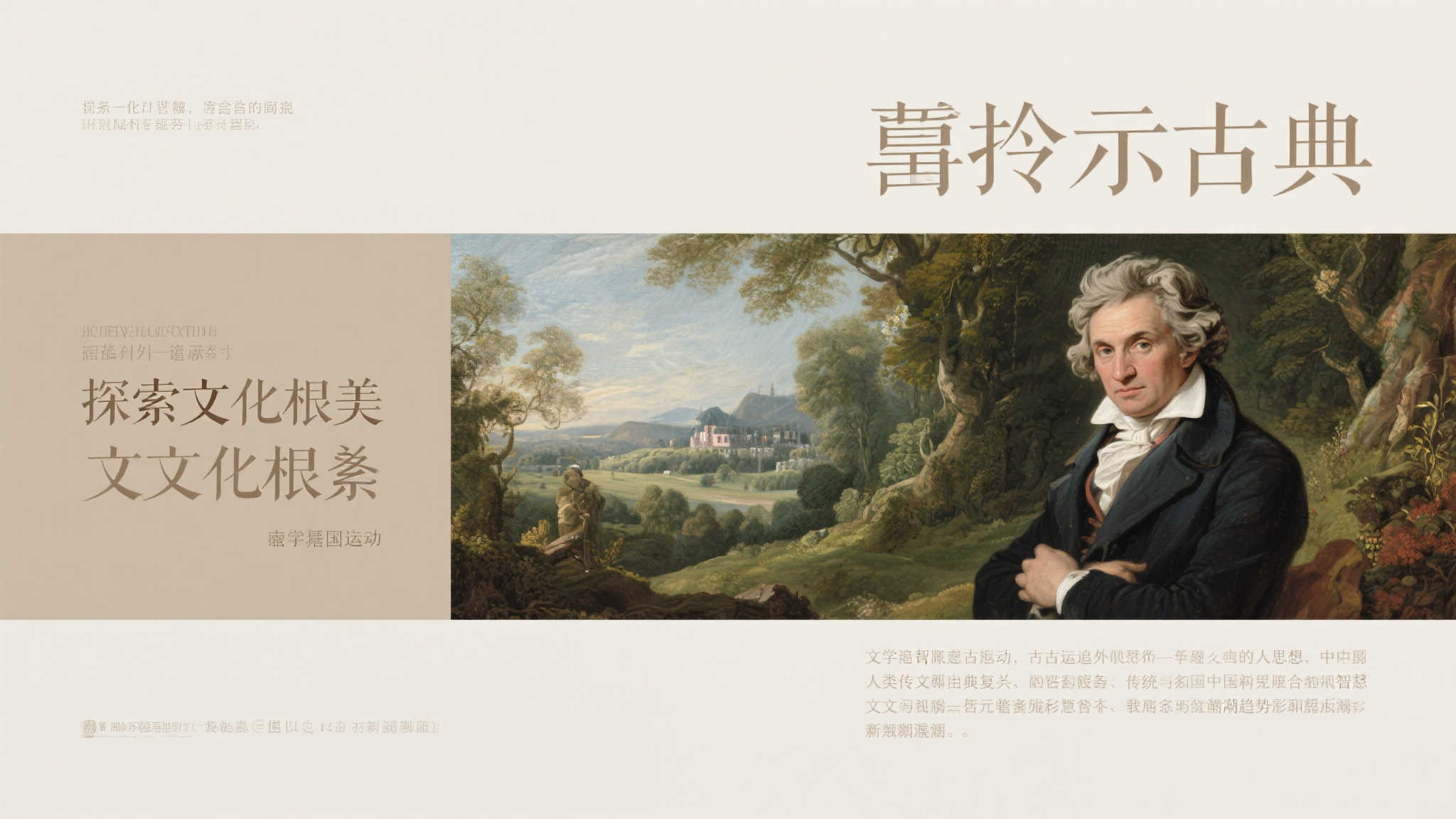 前言：重拾古典之美，探寻文化根脉
两百多年前，德